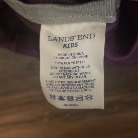 Lands end purple string bag - Picture 6 of 6